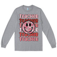 Heather Grey teacher Long Sleeve Tee - MaliasSmallBusiness