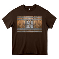Dad Bod Whiskey Barrel Skinny Metal Can Holder Heavy Core Tee | Teevron