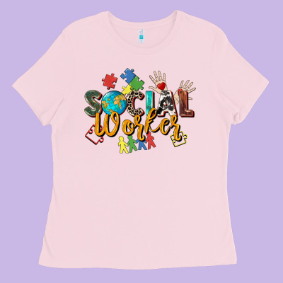 Social Worker Ladies Tee Designed By Zillion Design Studio