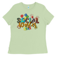 Matcha social worker Ladies Tee - Zillion Design Studio
