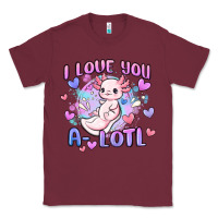 Burgundy love you a lotl Classic Tee - MaliasSmallBusiness