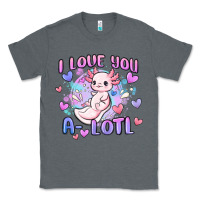 Charcoal Heather love you a lotl Classic Tee - MaliasSmallBusiness