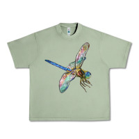 Oil Green Dragon Fly Urban Heavy Tee - LillyAllenDesigns