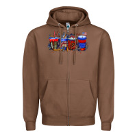 Chestnut labor day drink Zipper Hoodie - RacoonDesign