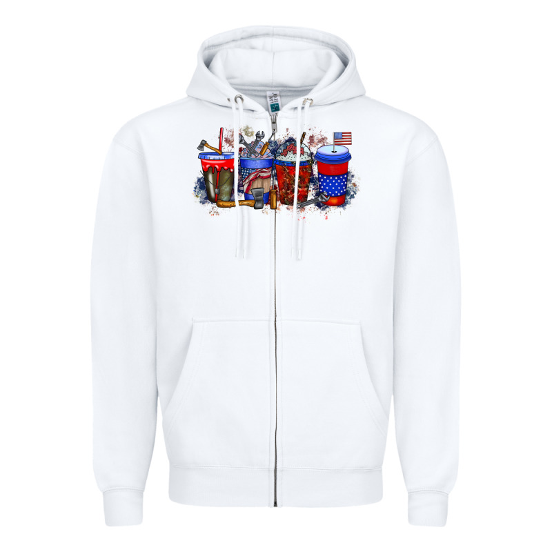 Labor Day Drink Zipper Hoodie by RacoonDesign | Teevron