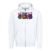 White labor day drink Zipper Hoodie - RacoonDesign
