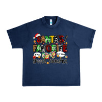 Navy santas favorite speech therapist Urban Heavy Tee - AdoDesignShop