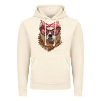 Vintage Artic mama bear with glasses and bandana Vintage Hoodie - Artiststas