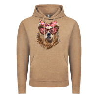 Vintage Coffee mama bear with glasses and bandana Vintage Hoodie - Artiststas