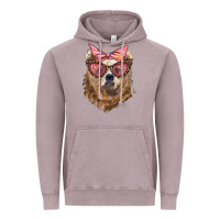 Vintage Zinc mama bear with glasses and bandana Vintage Hoodie - Artiststas