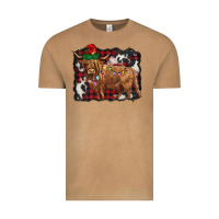 Vintage Camel christmas highland cow Vintage Tee - BarkalooDesign