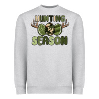 Heather Grey hunting season Heavyweight Sweatshirt - MaliasSmallBusiness
