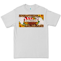 Dove Grey america map sunflower license plate Premium Tee - HRA Design Shop