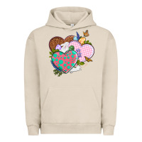 Pigment French Oak Easter Day Western Easter hearts Urban Hoodie - OliviaCreatesArt