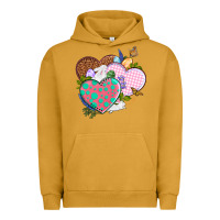 Pigment Peanut Butter Easter Day Western Easter hearts Urban Hoodie - OliviaCreatesArt