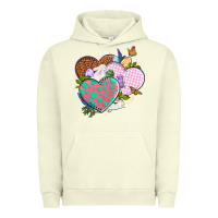 Pigment Pistachio Easter Day Western Easter hearts Urban Hoodie - OliviaCreatesArt