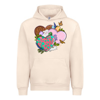 Sandshell Easter Day Western Easter hearts Urban Hoodie - OliviaCreatesArt