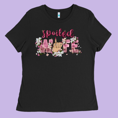 Spoiled Wife Ladies Tee Designed By Zillion Design Studio