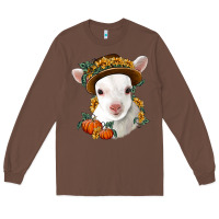 Chestnut cute baby lamb thanksgiving nancy Long Sleeve Tee - NancyCooperArtShop