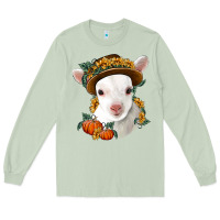 Matcha cute baby lamb thanksgiving nancy Long Sleeve Tee - NancyCooperArtShop