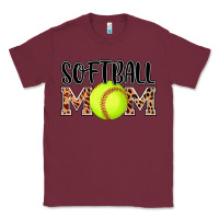 Burgundy softball mom Classic Tee - AdoDesignShop