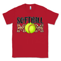Red softball mom Classic Tee - AdoDesignShop