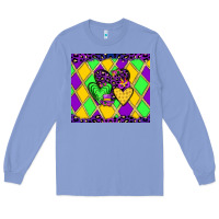 Colony Blue mardi gras hearts Long Sleeve Tee - JahusDesignShop