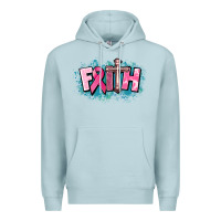 Blue Mist Cancer Faith Cross Premium Hoodie - HowdyJamesFarm