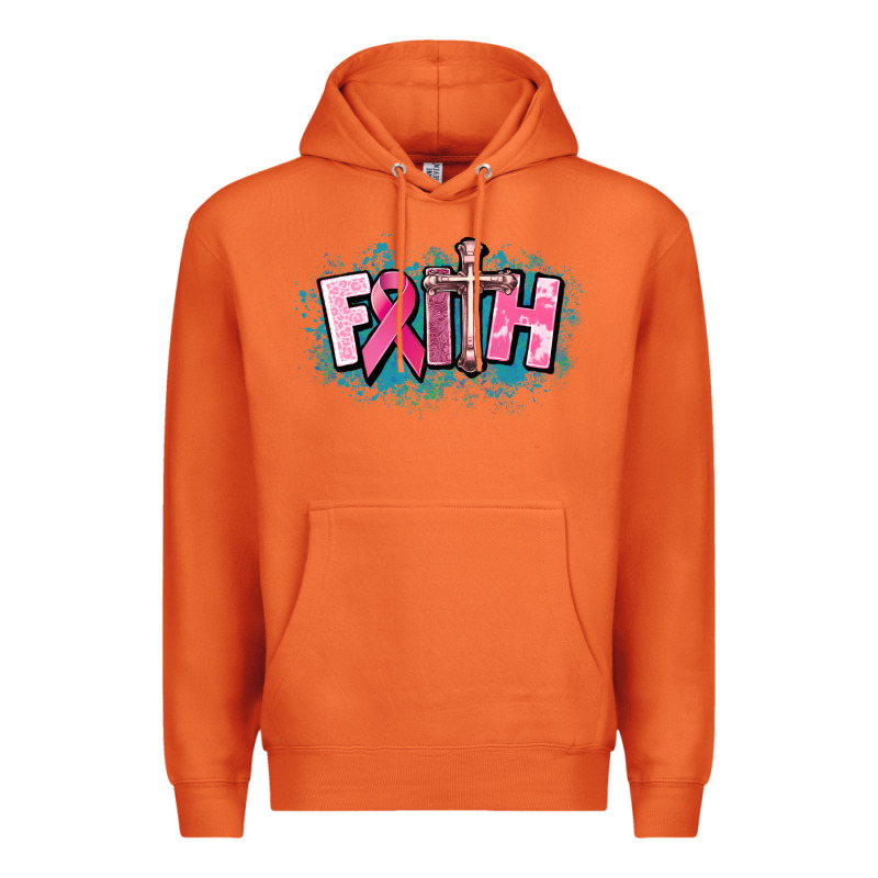 Cancer Faith Cross Premium Hoodie by HowdyJamesFarm | Teevron