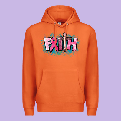 Cancer Faith Cross Premium Hoodie Designed By Howdyjamesfarm