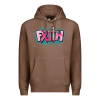 Chestnut Cancer Faith Cross Premium Hoodie - HowdyJamesFarm