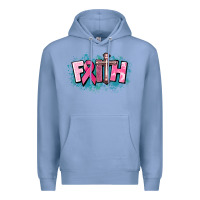 Colony Blue Cancer Faith Cross Premium Hoodie - HowdyJamesFarm