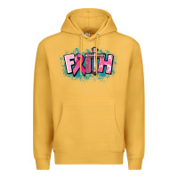 Mustard Cancer Faith Cross Premium Hoodie - HowdyJamesFarm