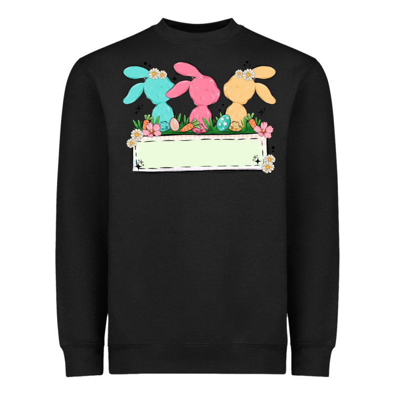 Easter Bunny Trio Heavyweight Sweatshirt by MaliasSmallBusiness | Teevron