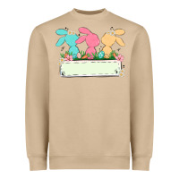 Mushroom easter bunny trio Heavyweight Sweatshirt - MaliasSmallBusiness