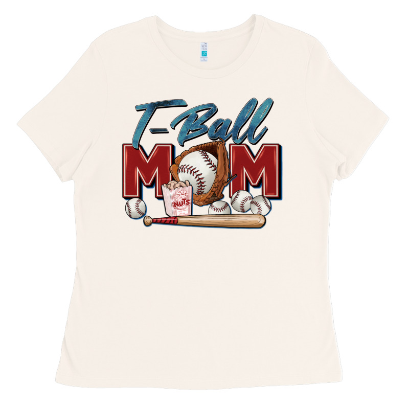 T Ball Mom Ladies Tee by Zillion Design Studio | Teevron