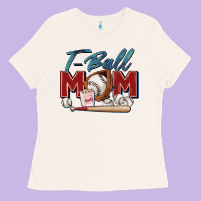 T Ball Mom Ladies Tee Designed By Zillion Design Studio