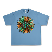 Pebble Blue thanksgiving fall sunflower Urban Heavy Tee - Jasminsmagicworld