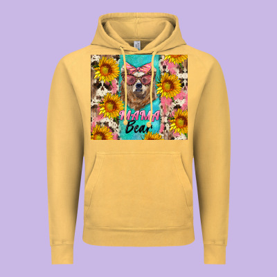 Mama Bear Vintage Hoodie Designed By Artiststas