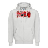 Dove Grey lady bug drink Zipper Hoodie - RacoonDesign