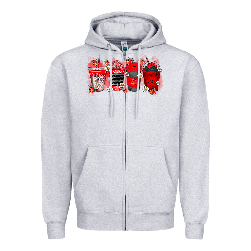 Lady Bug Drink Zipper Hoodie by RacoonDesign | Teevron