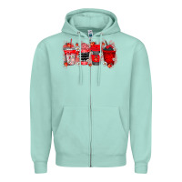 Seafoam lady bug drink Zipper Hoodie - RacoonDesign