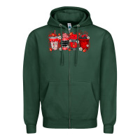 Sports Green lady bug drink Zipper Hoodie - RacoonDesign