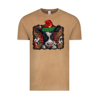 Vintage Camel christmas black and white baby cow Vintage Tee - BarkalooDesign