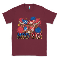 Burgundy moo rica Classic Tee - MaliasSmallBusiness