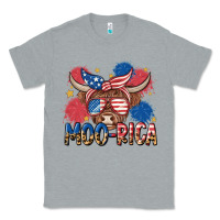 Heather Grey moo rica Classic Tee - MaliasSmallBusiness