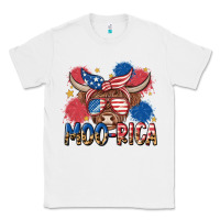 White moo rica Classic Tee - MaliasSmallBusiness
