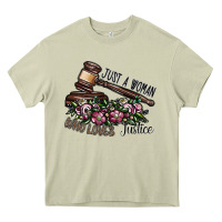 Mossy just a woman who loves justice Heavy Core Tee - SublimationCraftShop