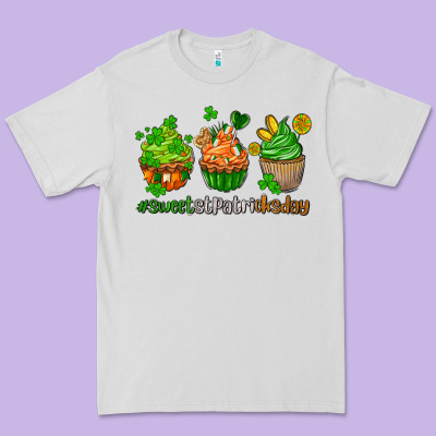 Sweet St Patricks Day Cupcake Premium Tee Designed By Adodesignshop