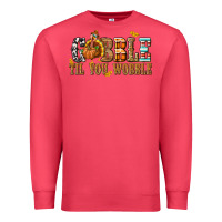Cardinal Gobble Til You Wobble with Turkey Premium Sweatshirt - texasbilliewilder